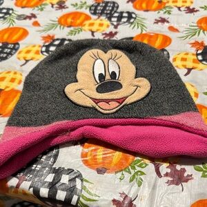 Disney Gray and Pink Minnie Mouse Kids Hat